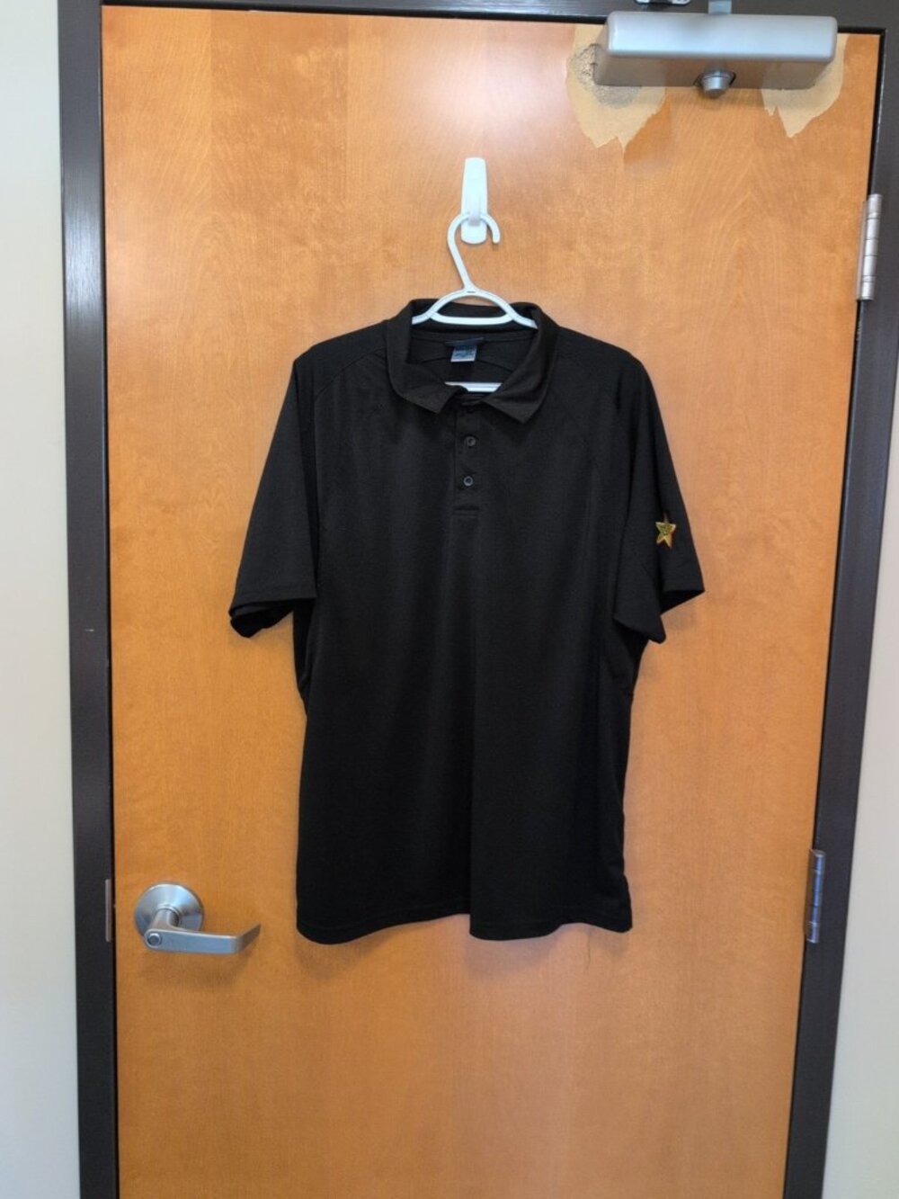Vestis Flex Fit Shirt Mens L Black Short Sleeve Polo Solid Hardee's Carl's Jr.